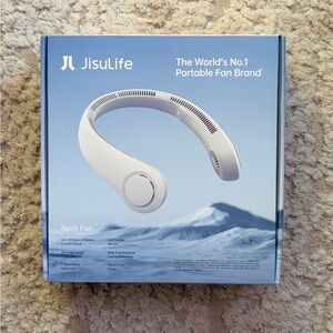 New Never Opened box One JisuLife White Neck Fan